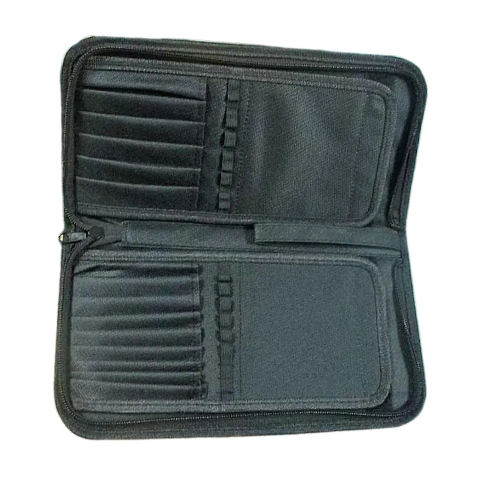 Paint Brush Organizer Bag Zippered Oxford Cloth 15 Slot Art Tool Holder Pencil Pouch for Artists on the Go