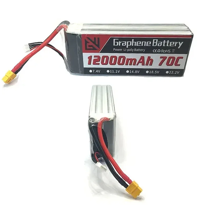 14.8V 12000mAh RC Battery 4S Lipo Battery 70C with XT60 XT90S Connector for RC Car Truck Monster RC Airplane Drone Boat