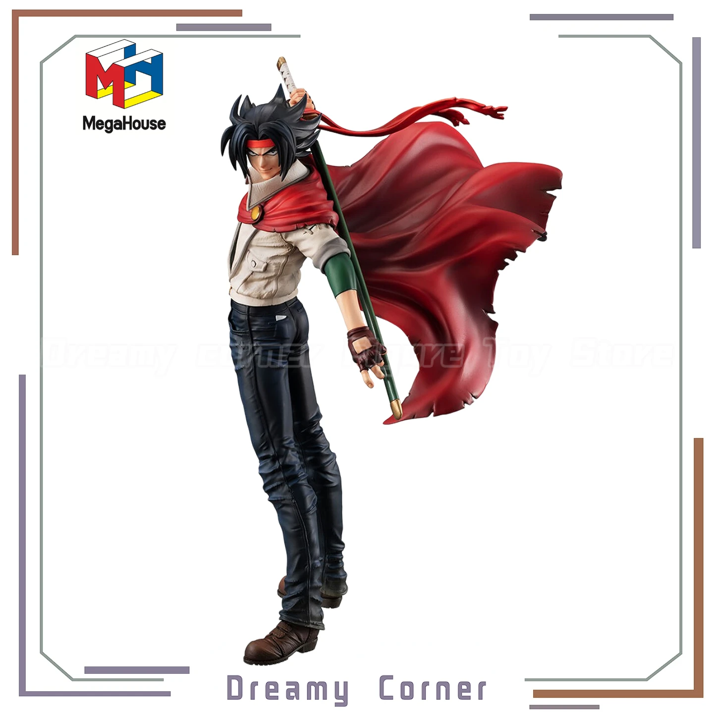 【متوفر】أصلي MegaHouse GGG MOBILE FIGHTER Domon Kasshu 1/8 ألعاب شخصيات الرسوم المتحركة مجموعة نموذج الحلي