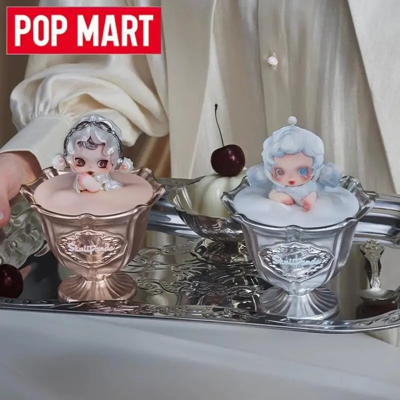 Pop mart skullpanda a festa começa série vela perfumada caixa cega acho saco brinquedos bonecas anime figura de ação ornamento crianças presente