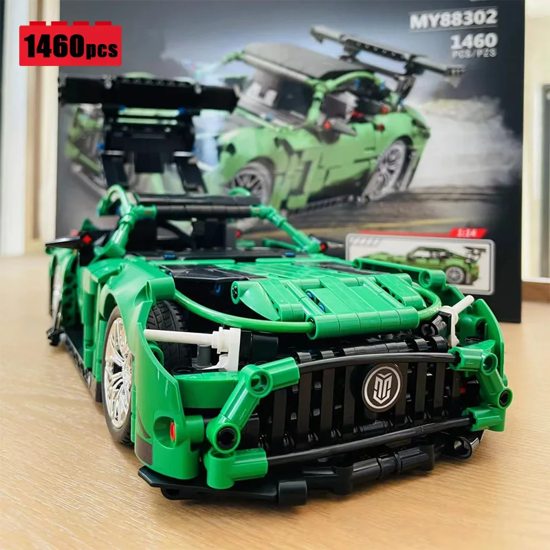 

2022 New 1:14 Technical City Supercar MOC Racing Car AMG Model Assembling Building Blocks Bricks Toys for Boys Birthday Gift Set