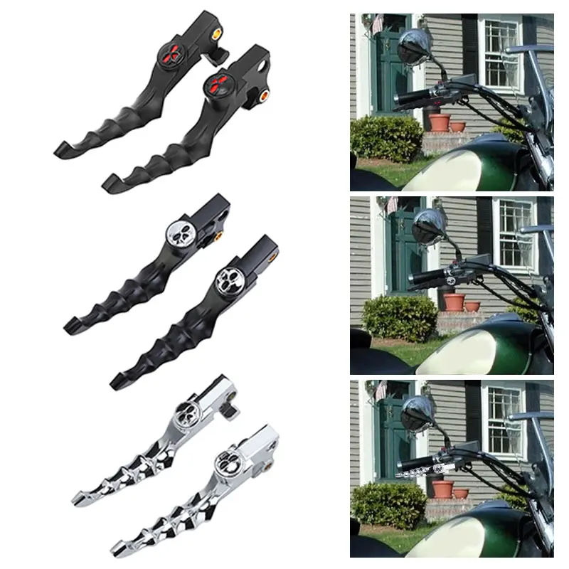 

Motorcycle Chrome Black Skull Hand Brake Clutch Lever Case Accessories For Harley Sportster XL883 1200 X48 72 2004-Up