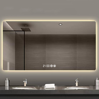 Modern Smart Mirror Large Glam Bluetooth Illuminated Bathroom Mirror Warm White Led Espelho Para Banheiro Bathroom Accessories