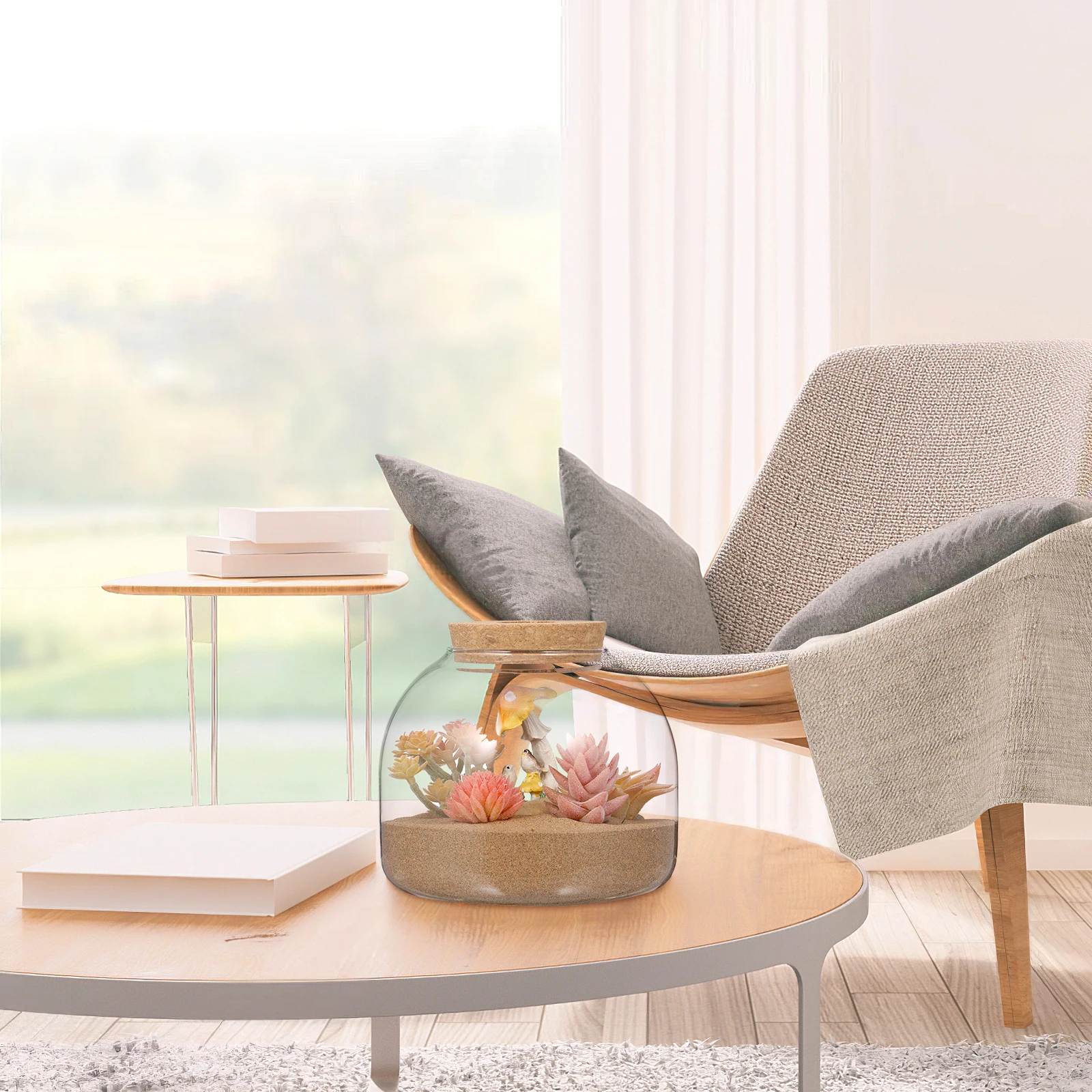 

Glass Terrarium Jar Micro Landscape Container Hydroponic Plants Terrarium Perfect for DIY Plant Displays Bromeliads Ferns Eco