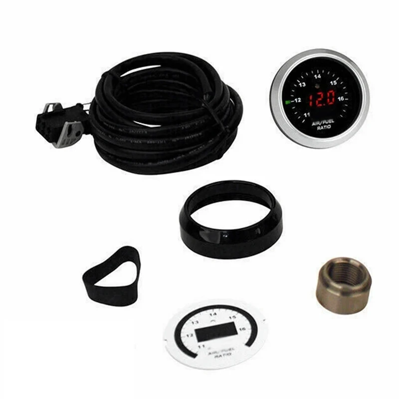 1Set Racing Air Fuel Ratio Gauge 30-4110 AFR 52Mm Wideband O2 UEGO Controller With 4.9 LSU Oxygen Sensor 0258017025