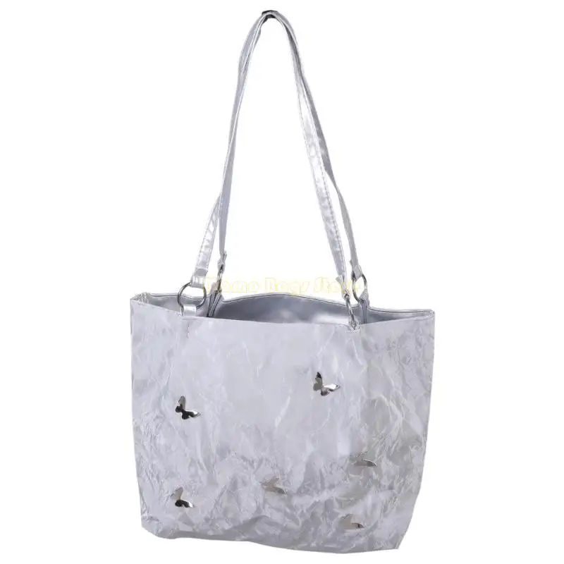 

X90D Сумка из искусственной кожи Эстетическая бабочка Подмышки Сумка для женщин Сумка большой вместимости для путешествий