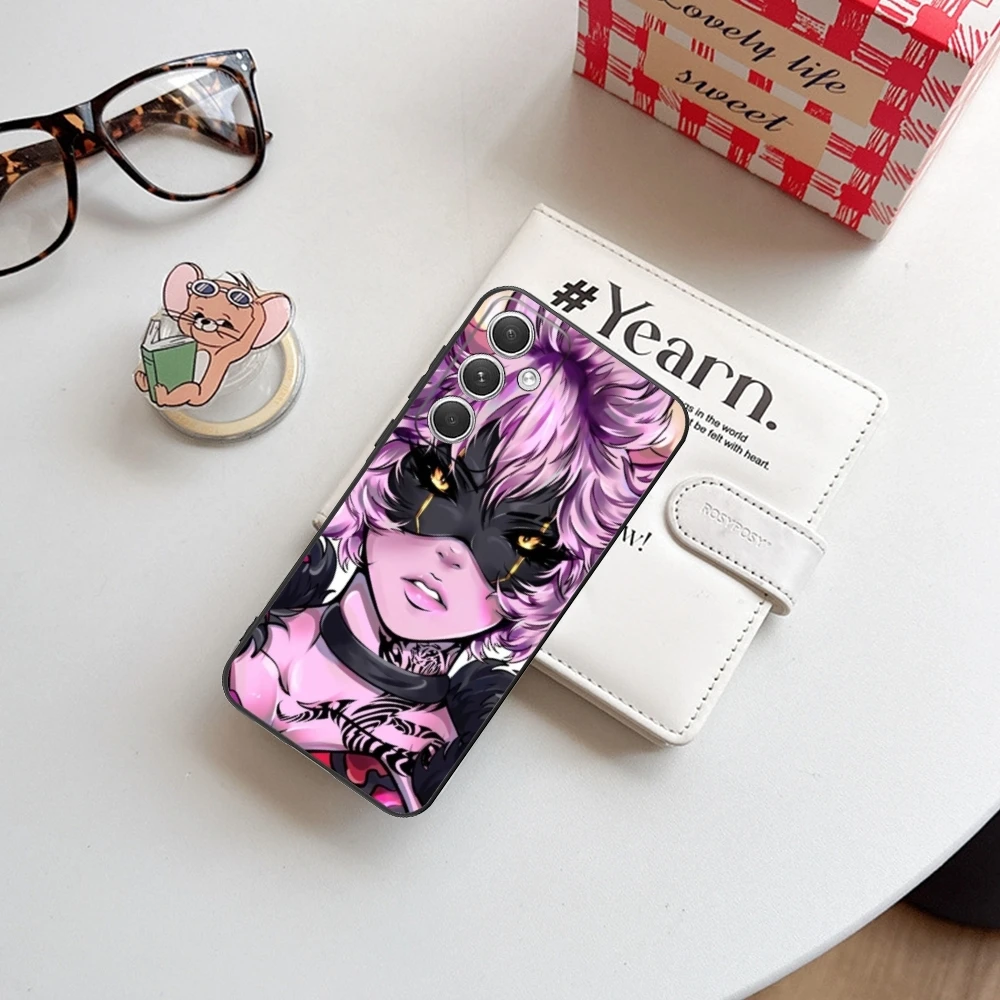 เคสโทรศัพท์มือถือลาย HERO Mina ashido สำหรับ Samsung Galaxy S24 S23 S22 S21 S20 S10 S9 PLUS FE อัลตร้าไลท์กรอบโทรศัพท์สีดำนิ่ม