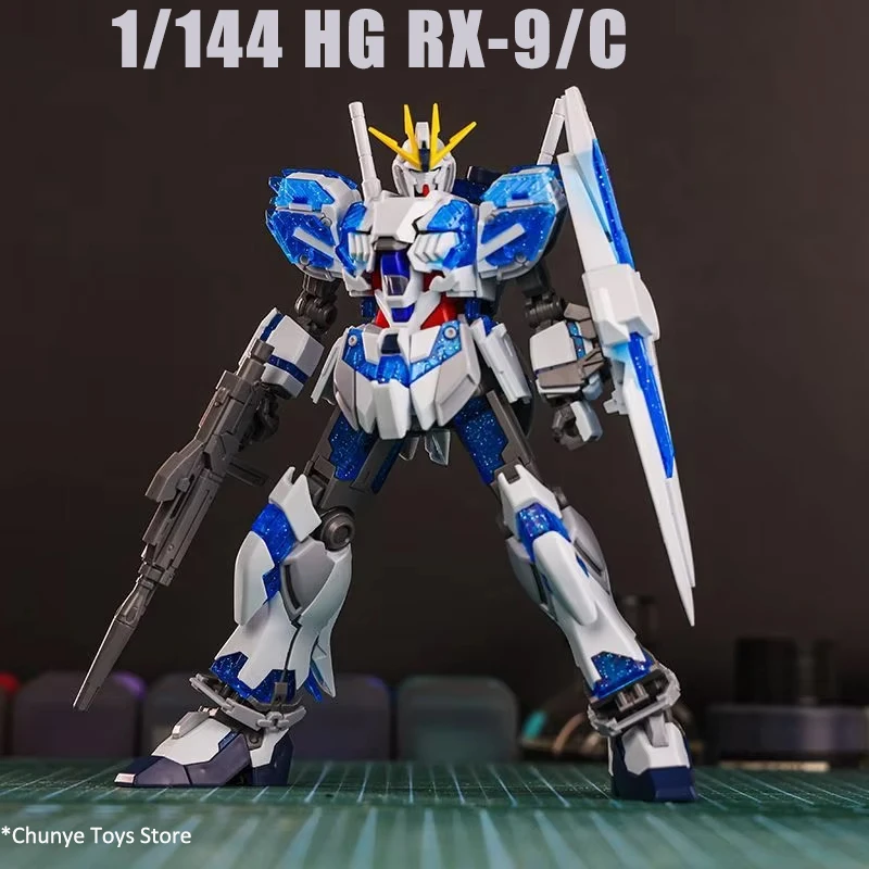 

XINGJU Model 1/144 HG RX-9/C Narrative C-Packs Blue Color Assembly Model Kit Action Figures Plastic Model Kits Toys Gifts