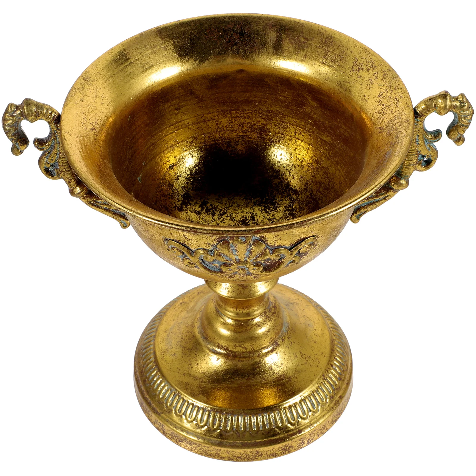 

Retro Metal Flowerpot Vintage Iron Urn Vase For Home Office Wedding Decoration Flower Arrangement Garden Decorative Vase