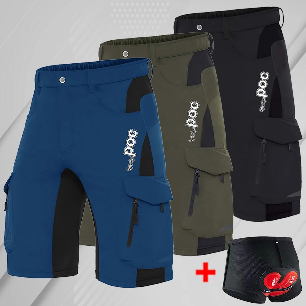 

SPEEDYAPOC Men's Cycling Shorts Summer Mountain Bike Downhill Short Pants Road Bicycle Racing Shorts Motocross Motorcycles Pants