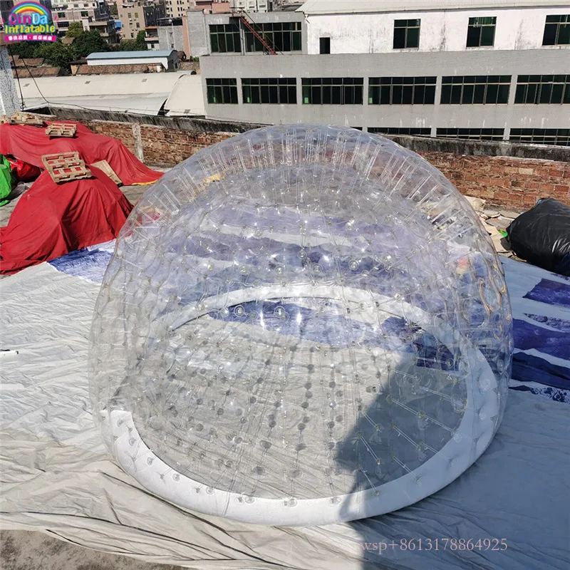 Air-Tight Outdoor Przezroczysty nadmuchiwany namiot kopułkowy Bubble Igloo