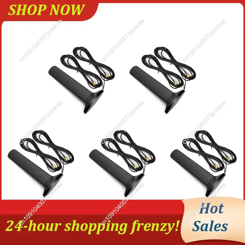 デイリーセール 5X GSM 4G 5G アンテナ 600-6000Mhz 12Dbi 高利得オムニ磁気ベース空中 CPE Huawei 用 (SMA オス)