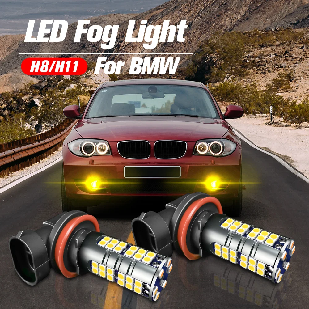 

2pcs LED Front Fog Light Blub H8 Lamp Canbus No Error For BMW F21 2011-2019 F45 F23 F22 F87 F46 F30 F80 E93 1 2 3 Series