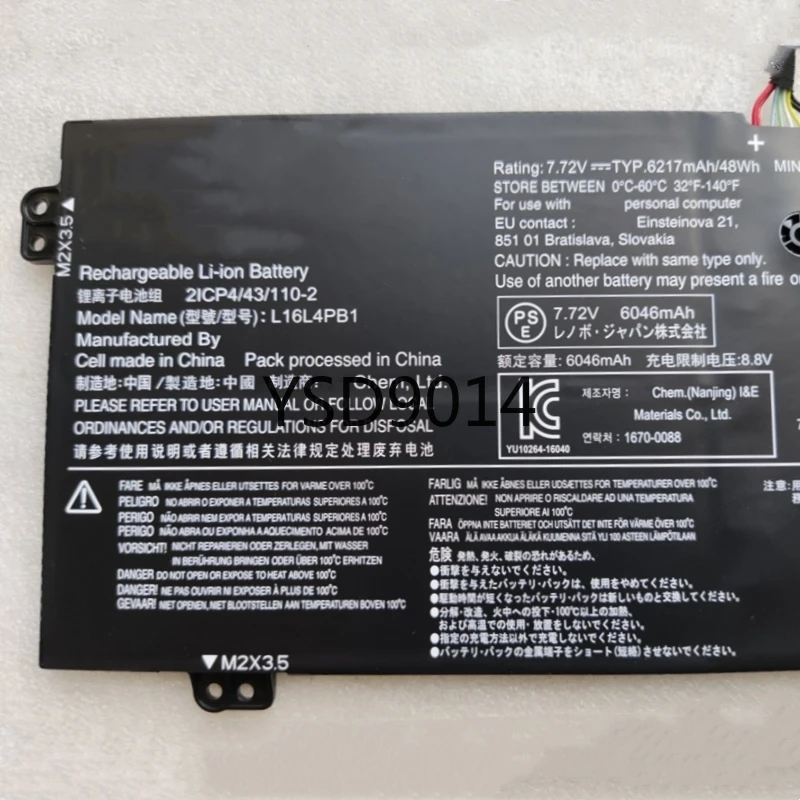 New L16C4PB1 L16L4PB1 L16M4PB1 5B10M52739 Laptop Battery For Lenovo YOGA 720 720S 730 13IKB 13IWL 13IKBR 15IKB 80X6 81CT 81JR