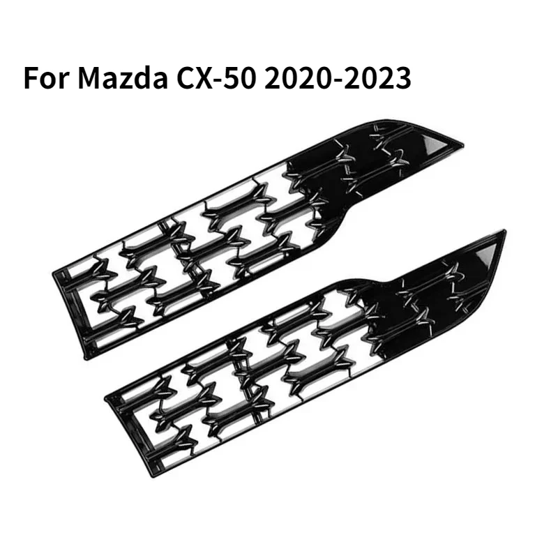 

2PCS Front Lower Bumper Grill Grille Moulding Cover for Mazda CX-50 2020-2023 Car Front Bottom Middle Net Decoration