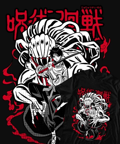 

Camiseta unisex Jujutsu Kaisen 0: Yuta Okkotsu Rika Orimoto Cotton anime T-shirt