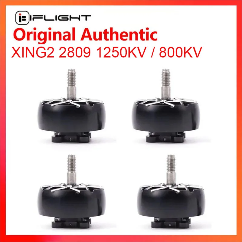 

iFlight XING2 2809 1250KV / 800KV 4-6S FPV Motor Unibell with 5mm titanium alloy shaft for FPV