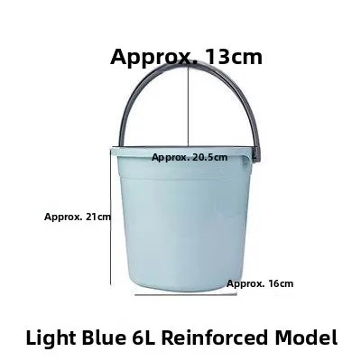 

Durable Thiened Plastic Buet Small round Barrel without Lid Creative Hanging Bag Household Cleaning Tool Water Buet