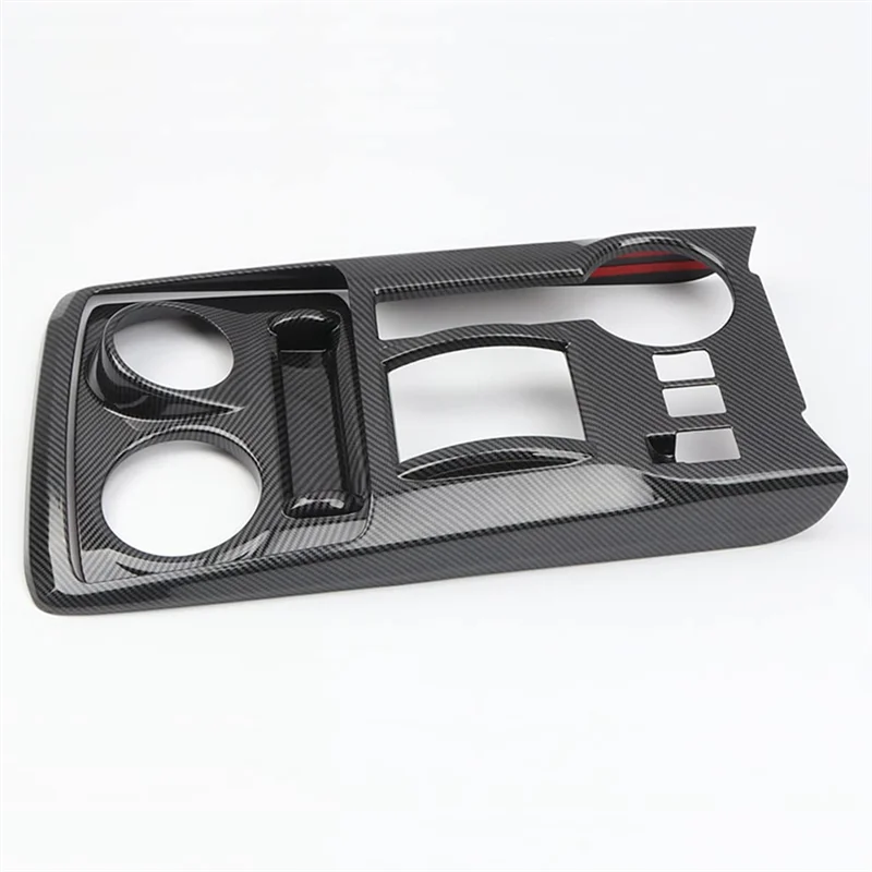 1Set Replacement Parts For Toyota 4Runner 2010-2021 Center Console Gear Shift Panel Cover Trim Accessories - ABS Carbon Fiber