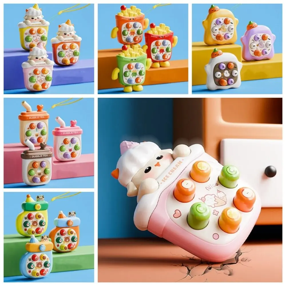 Educacional feliz marmota crianças relaxamento cores aleatadas duplo interativo auto cuidado whack toupeira jogo crianças