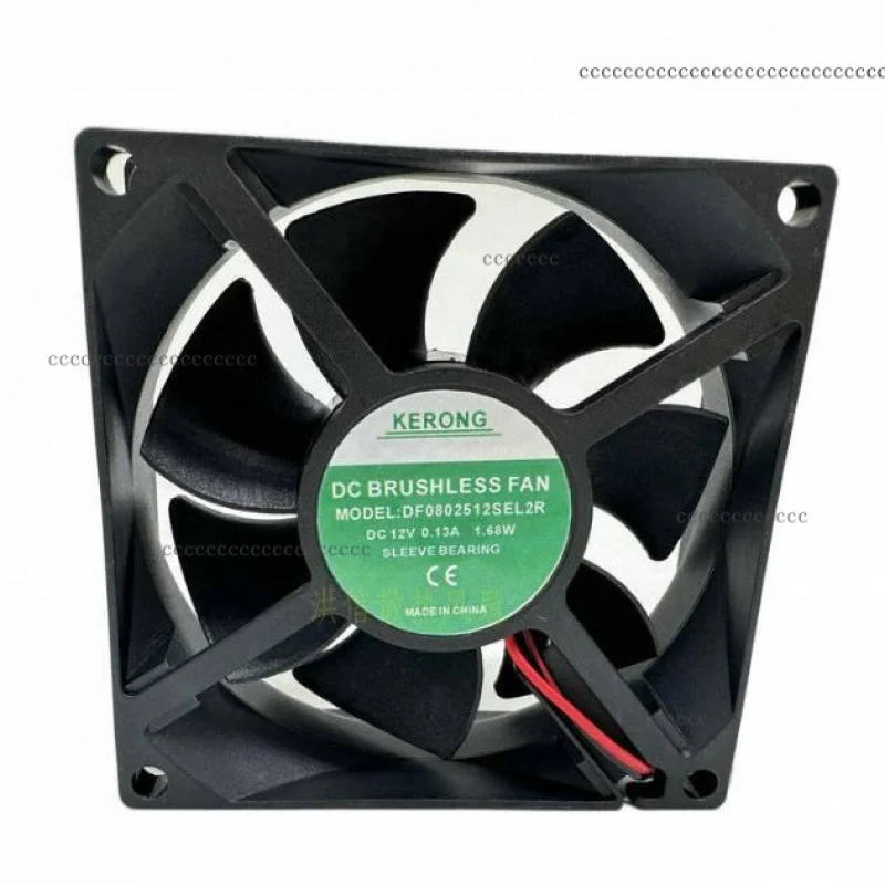 C+ ДЛЯ KERONG Вентилятор DF0802512SEL2R DC12V 0,13A 1,68 Вт 8 см 8025 2-проводной охлаждающий вентилятор
