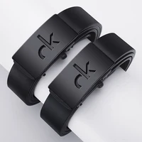 Retro Simple Men's Alloy Automatic Buckle Business Belt With Shorts Belt Accessories Fashion Men's Casual Belt 4
