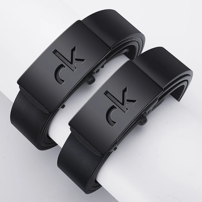 Retro Simple Men's Alloy Automatic Buckle Business Belt With Shorts Belt Accessories Fashion Men's Casual Belt, image 4