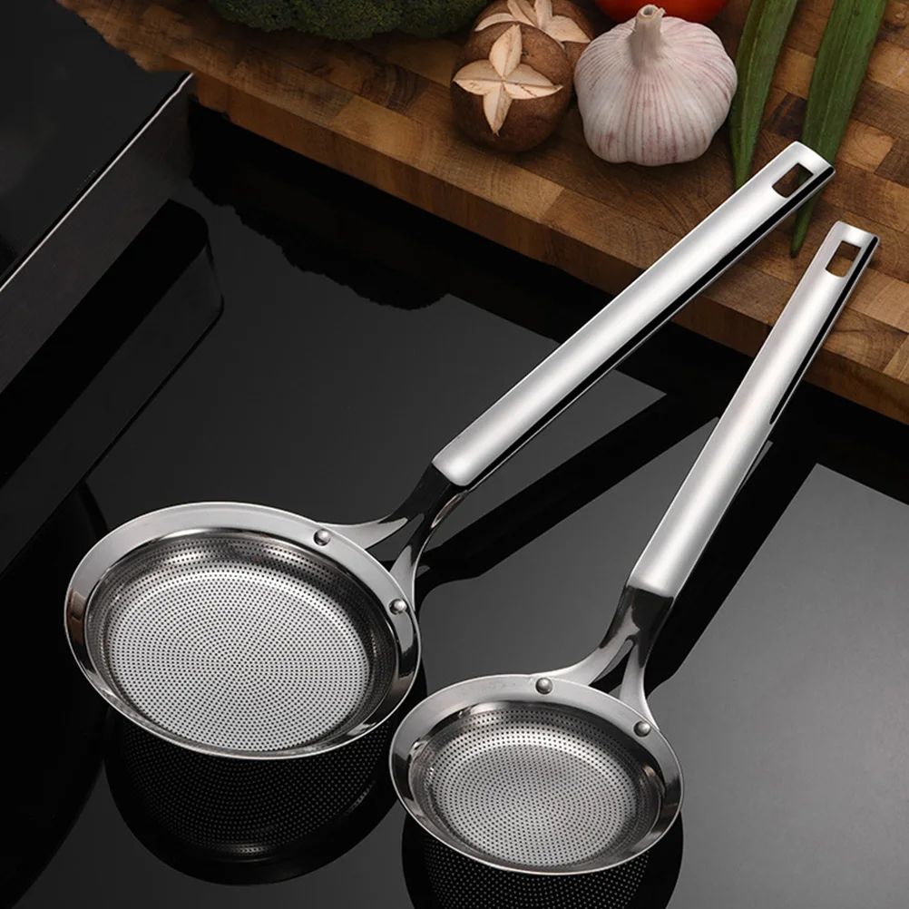 

Stainless Steel Oil Filter Colander Filtering Ladle For Hot Pot Kitchen Cookware Mesh Strainer Food Skimmer Practical
