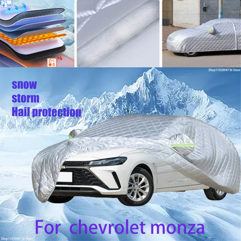 

For chevrolet monza Outdoor Cotton Thickened Awning For Car Anti Hail Protection Snow Covers Sunshade Waterproof Dustproof