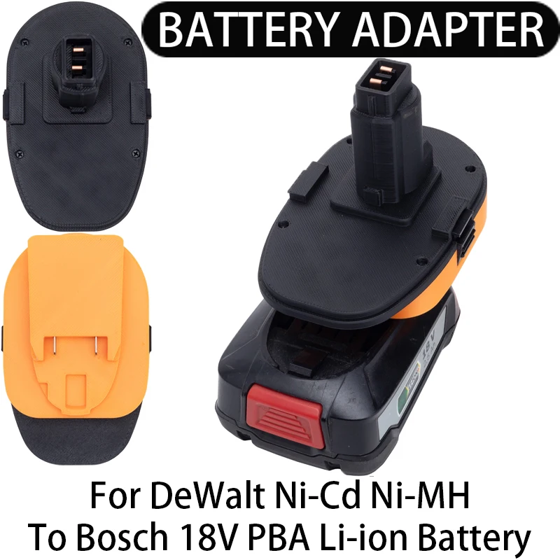 

Адаптер-переходник для аккумуляторов DeWalt Ni-Cd, Ni-Hi, Li-ion для инструментов Bosch 18V PBA, аксессуар для электроинструментов