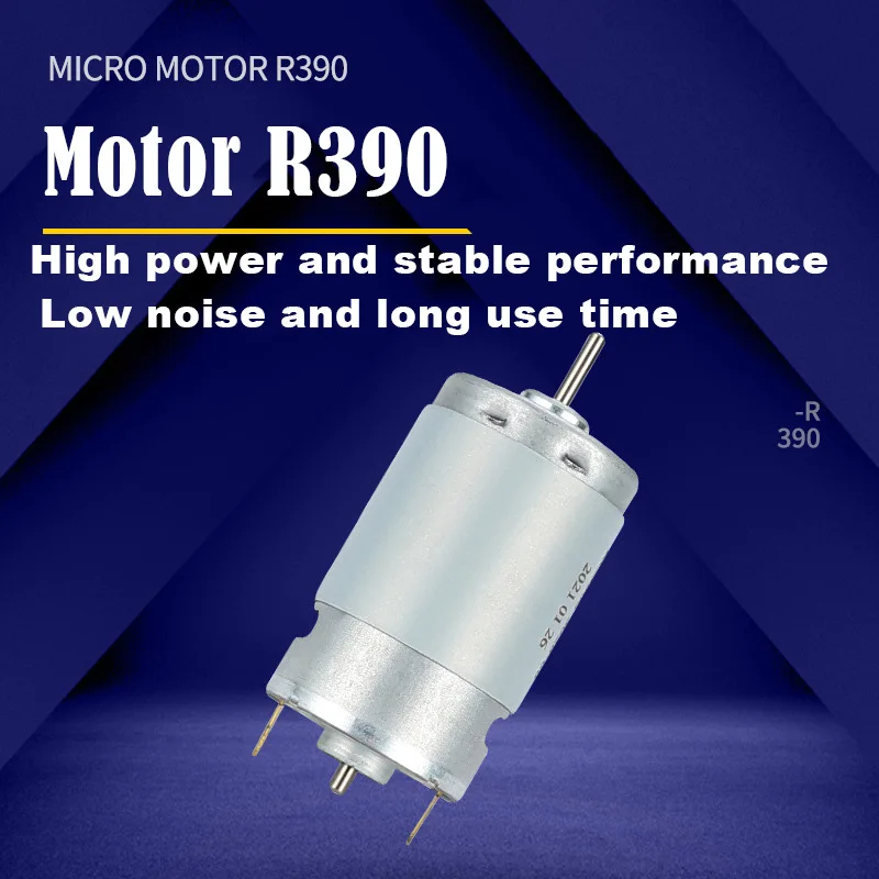 DC Motor R390 High Torque Micro Motor 390 12V Brush Motor Engine 20000RPM for Power Tools Hair Dryer Toys Screwdriver Tool