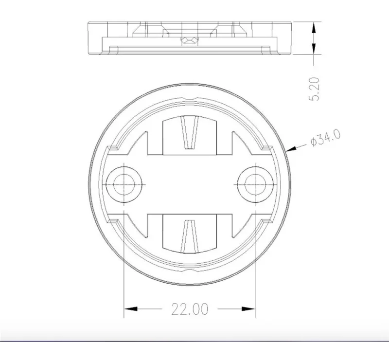 Mountain Bike Black Computer Plate 34*22mm EIEIO Computers Mount Base For Garmin Bicycle Accessories