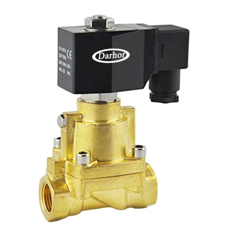 High pressure bottle blowing machine air compressor 1/2 inch brass solenoid valve 50bar 40bar