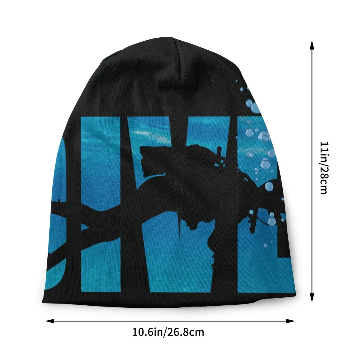 Dive Scuba Diving Sea Men Women Thin Beanies Cycling Ski Cap Double Layer Fabric Bonnet Hat