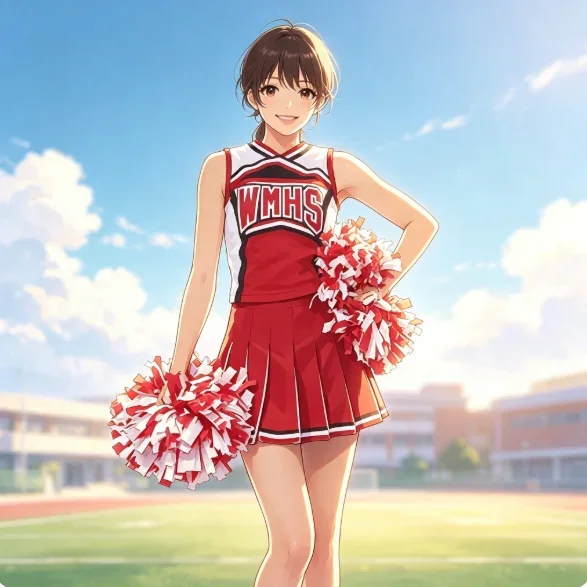 2026 halloween High School Glee Club Girl Cheerleader Costume Glee Style Cheerleading Varsity Cheerleader Cheerios Costume Fancy