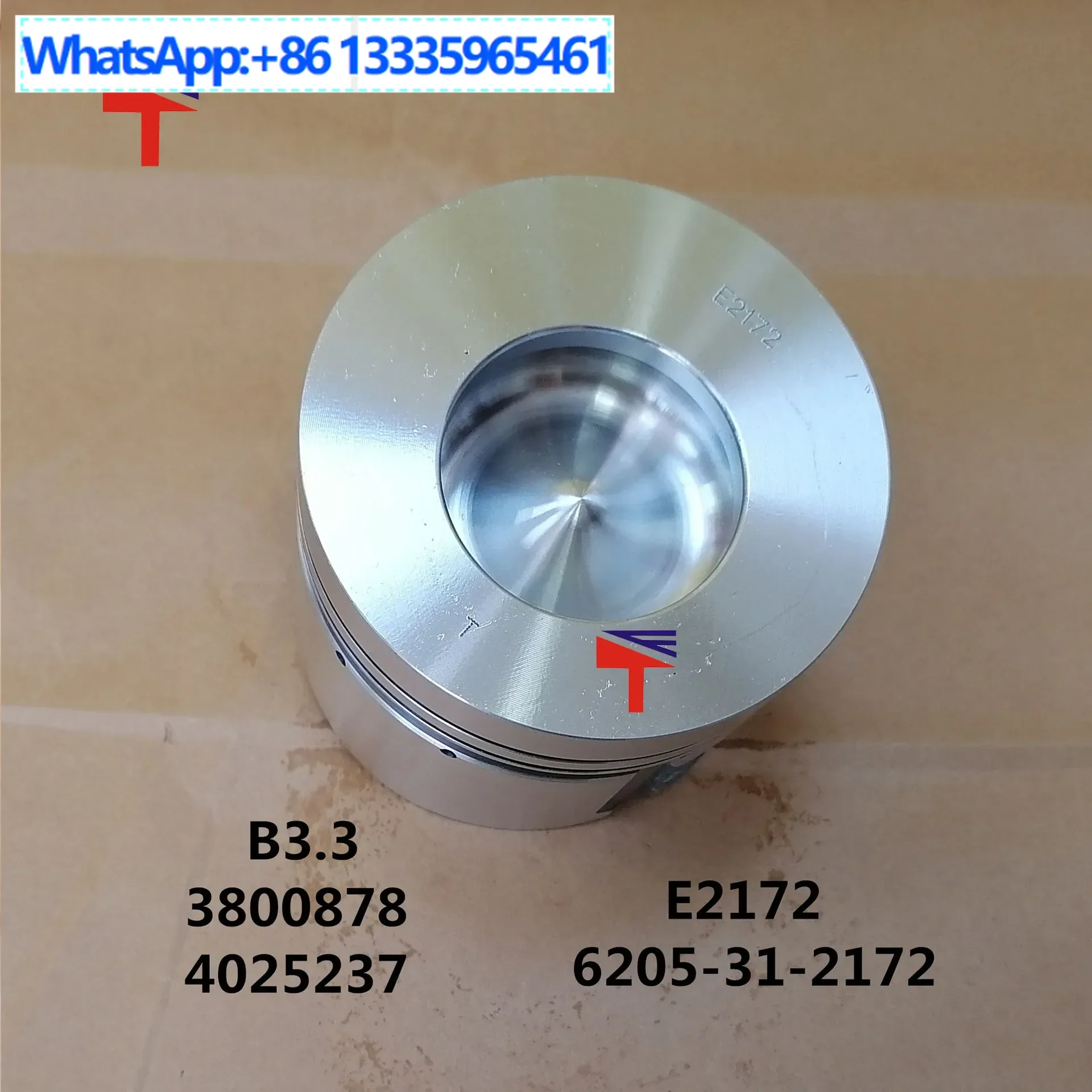 

Engine parts available from stock, Cummins B3.3 piston 4025237 3800878 C6205312172