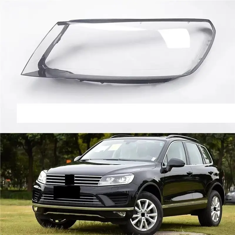 A98M Transparent Headlight Lens Cover Front Headlamp Shell For Touareg 2016-2018 Car Lampshade Lamp Housing