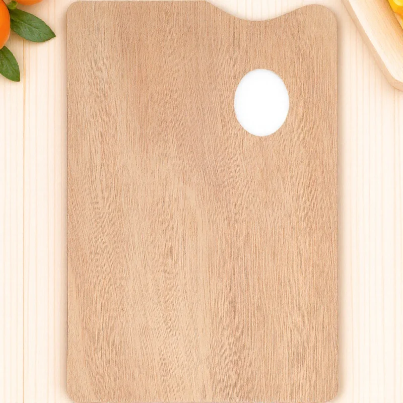 

Art Supplies Wooden Palette 20x30cm High Grade Natural Wood Oil Finished Surface No Sharp Edges for Safe Handling in Studio Use