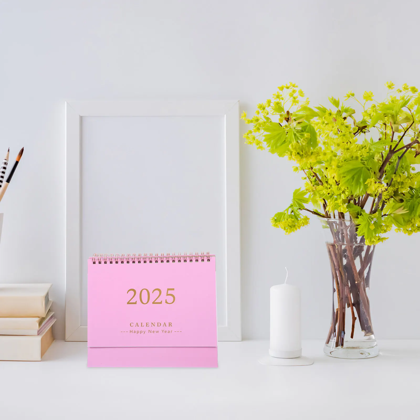 

Мини-календарь на 2025 год: Простой, свежий дизайн, настольный ежемесячный планировщик, ежедневный расписание для дома, офиса, школы, бизнеса