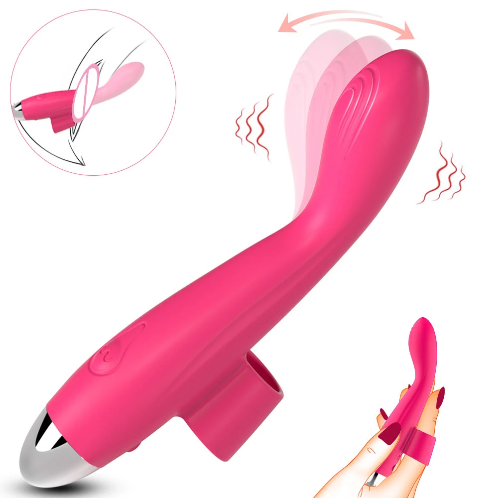 Wearable Finger Swing Vibrator 10 Powerful Vibrating Clitoral G Spot Stimulator Sex Toy for Women Vagina Clit Female Masturbator