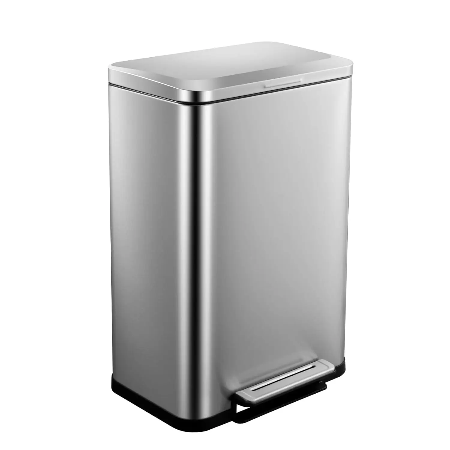 

13 Gallon Trash Can with Lid, 50L Stainless Steel Kitchen Trash Can with Removable Inner Bucket and Lid Soft Close,, Customized