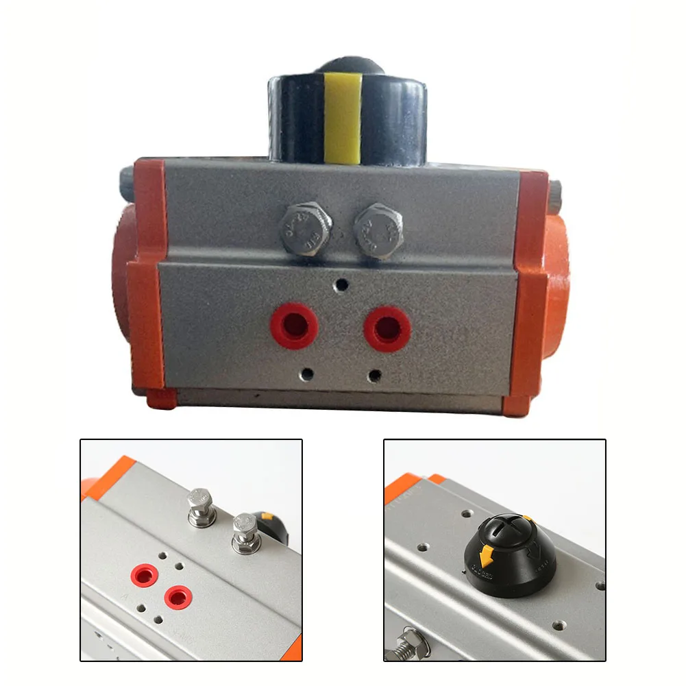AT40 AT-52 Pneumatic Actuator 90° Rotating Double Acting Pneumatic Ball Valve For Butterfly Valves Three-way Ball Valves