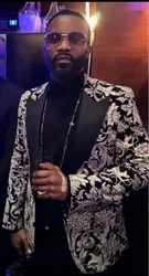 Custom Latest Design Luxury Jacquard Formal Wedding Suits For Men Fashion Groom Prom Tuxedo Blazer Man Tailcoat Slim Fit 2 Piece