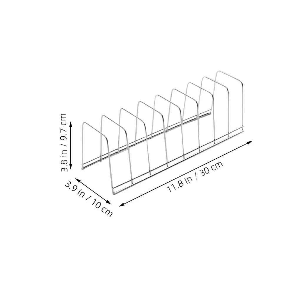 Stainless Steel Bowl 8-Tier Dish Drying Rack For Kitchen Counter Tableware Drain Stand Dish Storage Rack Kitchen Supply