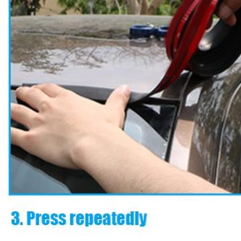 Window Edge Windshield Roof Sealing Strip Car Rubber Seal Strips Rubber Noise Insulation Car Seals Edge Sealing Strips
