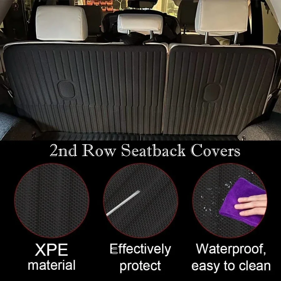 All Weather XPE Floor Mat Cargo Liner For Hyundai Ioniq 5 2021-2024 Cargo Liner Rear Cargo Tray Trunk Waterproof Back Seat Cover