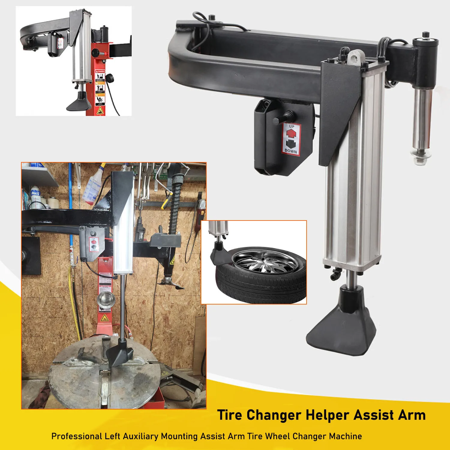 

Left Auxiliary Arm Tire Chan Left Auxiliary Arm Tire Changer Wheel Changer Machine Assist Arm Left Helper Wheel Balancer Wheel Assist Arm for Tire Changing Repair