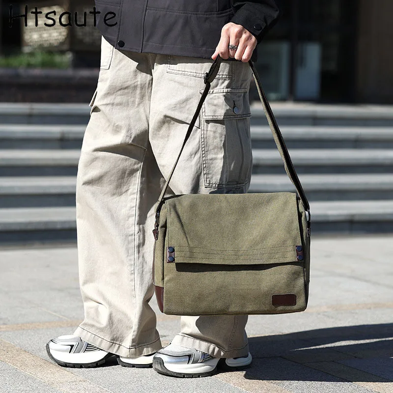 حقيبة كتف قماش عادية للنساء تصميم العلامة التجارية مع حزام كتف قابل للتعديل متعددة الاستخدامات حقائب ساع عادية ذات سعة كبيرة #1