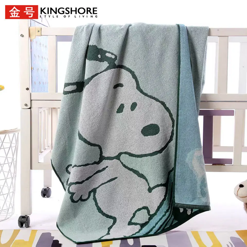 

180x78cm Snoopy cotton bath towel girl boy bath towel blanket cartoon cute absorbent thickened towel