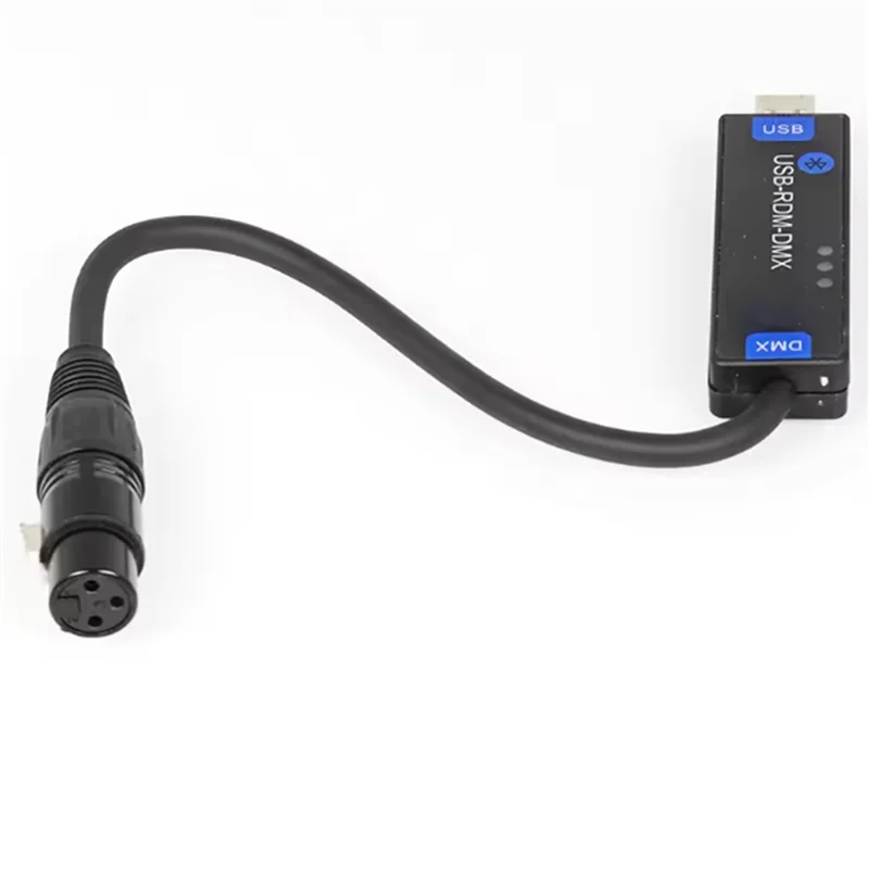B18B 2X USB-RMD-DMX Mobile App DMX Dialer Stage Light Wireless Bluetooth DMX512 Controller Only Supports Android Devices